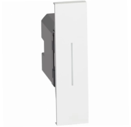 Умный выключатель одноклавишный беспроводной 1 модуль. Цвет Белый. Living Now NETATMO. K4003CWI+KW01