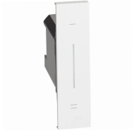 Умный выключатель с опцией светорегулирования проводной с нейтралью 150 Вт 1 модуль. Цвет Белый. Living Now NETATMO. K4411C+KW01